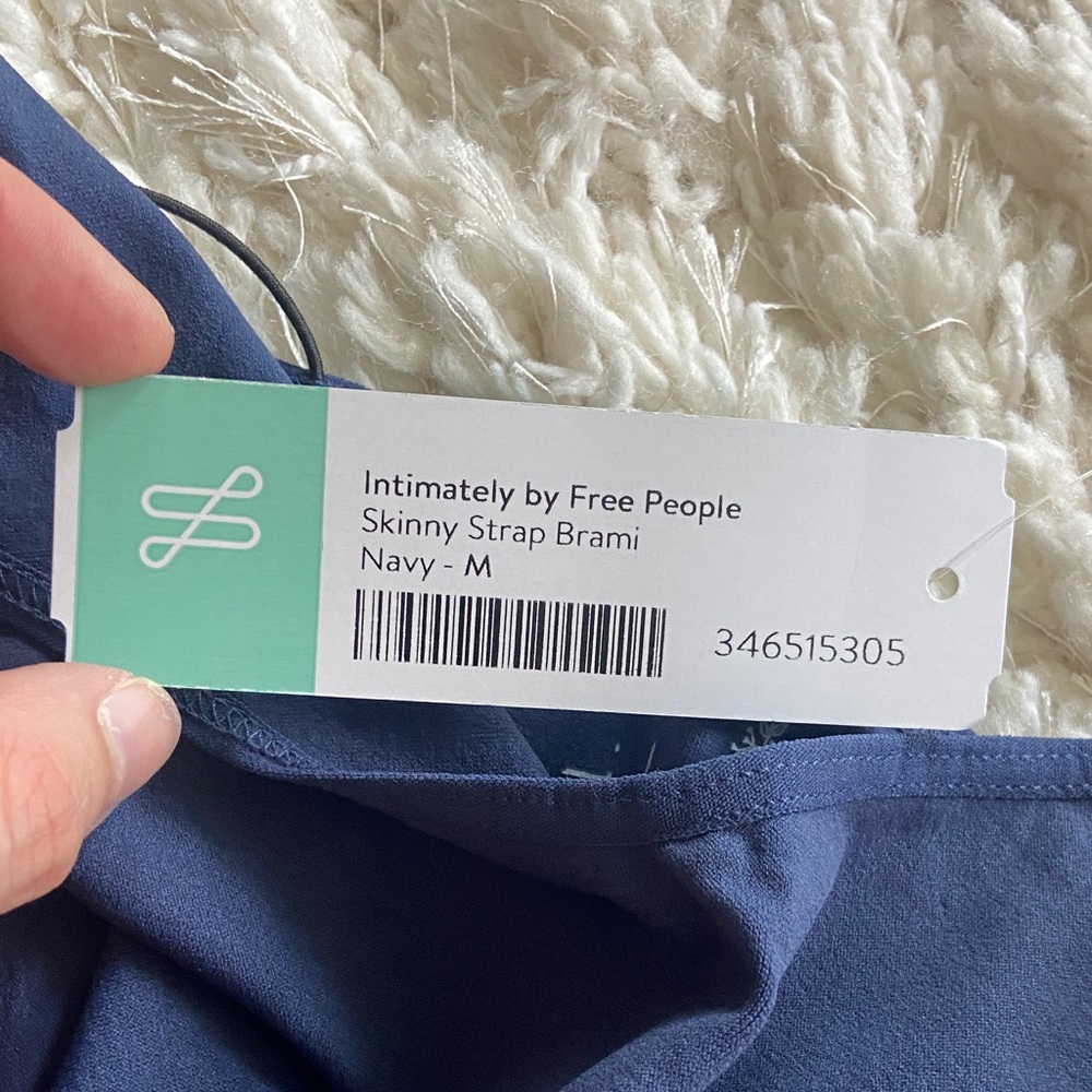 Free people Navy Blue skinny strap brami - Picture 6 of 6